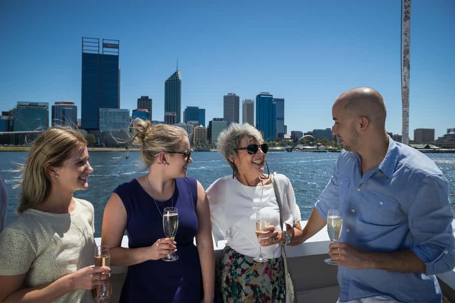 Perth: Swan River Lunch Cruise - The downstream run shows Perth from the water