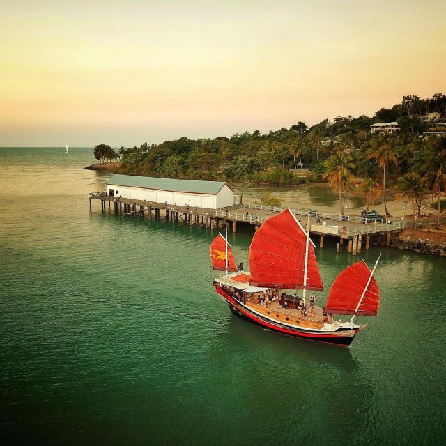 Port Douglas: Sunset Cruise on a Chinese Shaolin Junk Ship - Yum Cha canapes and the included drink