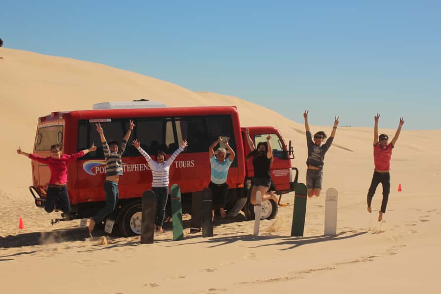 Port Stephens: Birubi Beach 4WD Tour with Sandboarding - A beach ride with a sandboarding payoff