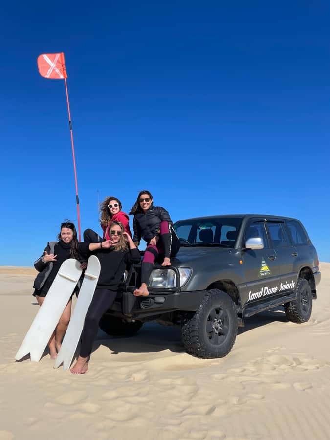 Port Stephens: Unlimited Sandboarding with 4WD Dune Transfer - Riding hills for beginners, children, and confident boarders