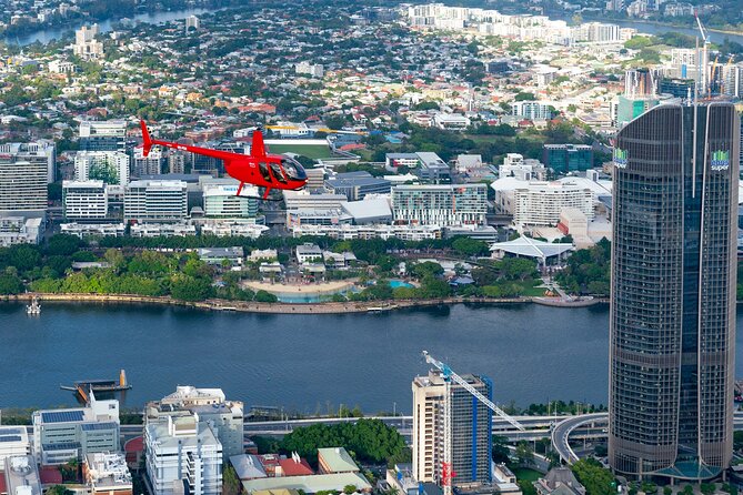 Private Helicopter Scenic Tour of Brisbane - 25min - The Brisbane River and northern landmarks