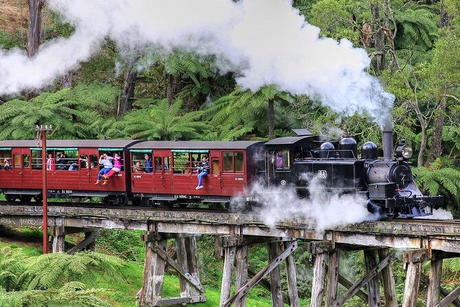 Puffing Billy And Phillip Island Penguin Parade Bus Tour - Emerald Lake and the first food break