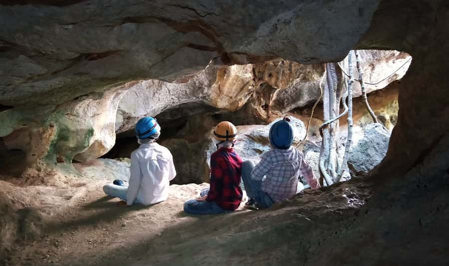Queensland: 90 Minute Capricorn Caves Explorer Tour - Heading underground with a helmet and headlight