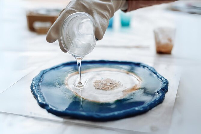 Resin Art Classes Brisbane: Cheeseboards & Coasters - Making resin art at 826 Ann Street