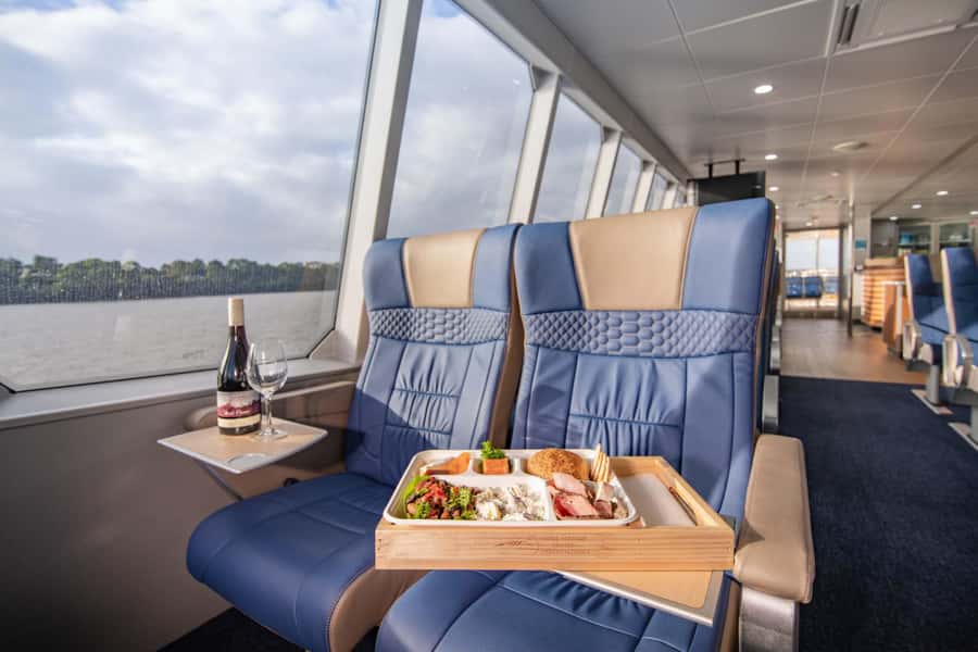 Strahan: World Heritage Cruise on Gordon River with Lunch - Lunch with Tasmanian produce at your seat