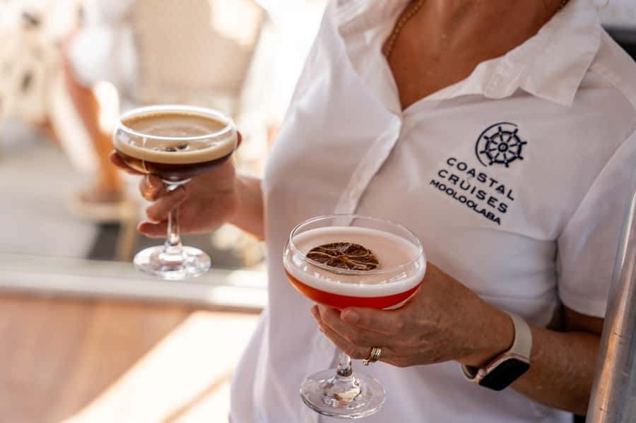 Sunshine Coast: Mooloolaba River Sunset Cruise - Cocktails, wine, and table service