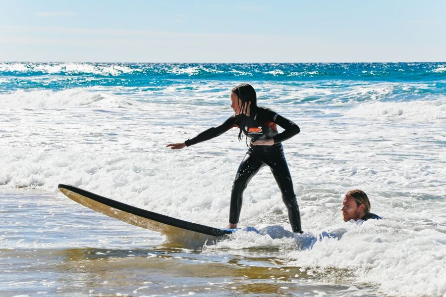 Surfers Paradise: 2 Hour Surf Experience on the Gold Coast - The pop-up and the moment you stand