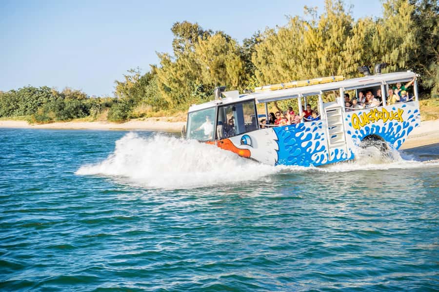 Surfers Paradise: Guided Gold Coast Amphibious Bus Tour - Starting beside the famous Surfers Paradise beach