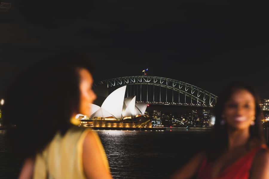 Sydney: Big Bus Panoramic Night Tour by Open-Top Bus - Mrs Macquarie’s Chair gives you the classic postcard view