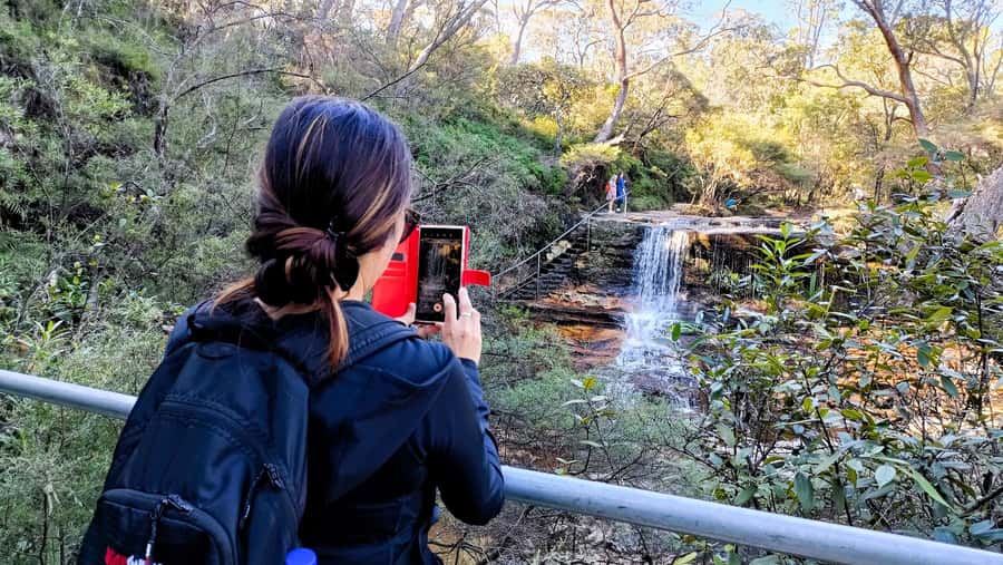 Sydney: Blue Mountains Late Start, Walks Waterfalls & Koalas - The Three Sisters in late-afternoon light