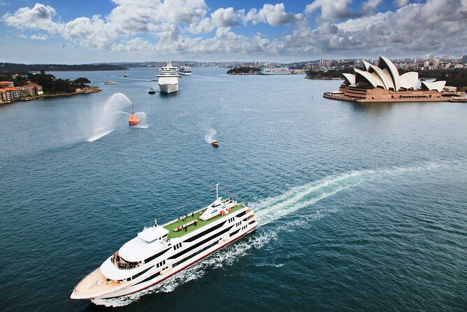 Sydney Harbour Experience Sightseeing Cruise - Under the Harbour Bridge toward Goat Island