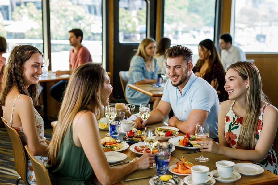 Sydney: Harbour Lunch Cruise with 2 or 3-Course Menu - Sydney Harbour from a dining table