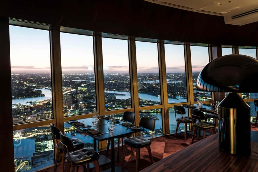 Sydney: Infinity by Mark Best Sydney Tower Dining Experience - How the slow rotation changes the view