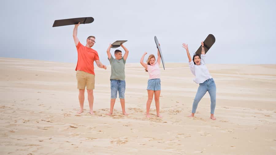 Sydney: Port Stephens Dolphin Cruise & Sandboarding Day Trip - Key points at a glance