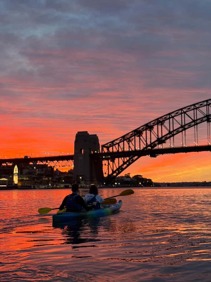 Sydney: Sunset Kayak Tour with Opera House Views - The McMahons Point sunset pause