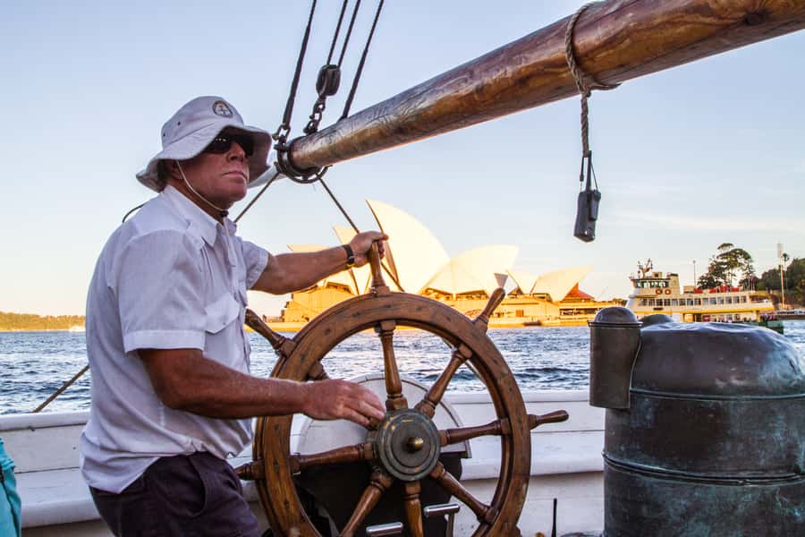 Sydney: Tall Ship Harbour Twilight Dinner Cruise - Two ships, two pieces of sailing history