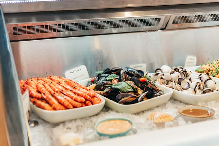 Sydney: Unlimited Skyfeast at Sydney Tower - The seafood station is a major reason to book