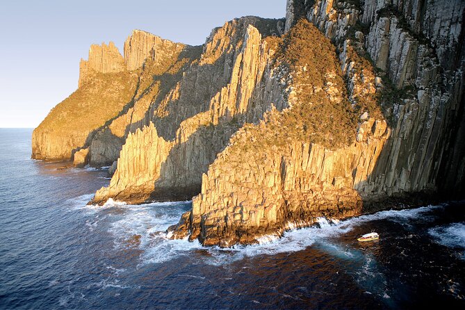 Tasman Peninsula Wilderness Cruise from Port Arthur - Tasman Island lighthouse and the Southern Ocean cliffs