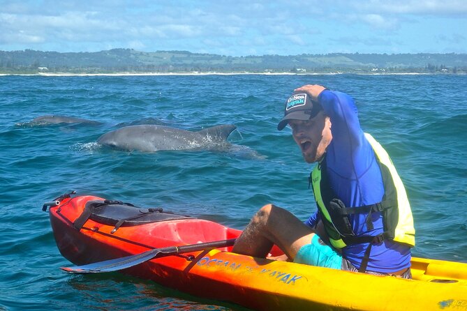 The Byron Bay Sea Kayak Tour - Paddling through the surf and around the bay