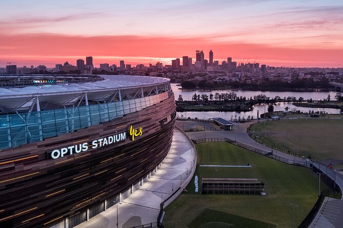 The Optus Stadium Tour - The Victory Lounge, suites and media spaces