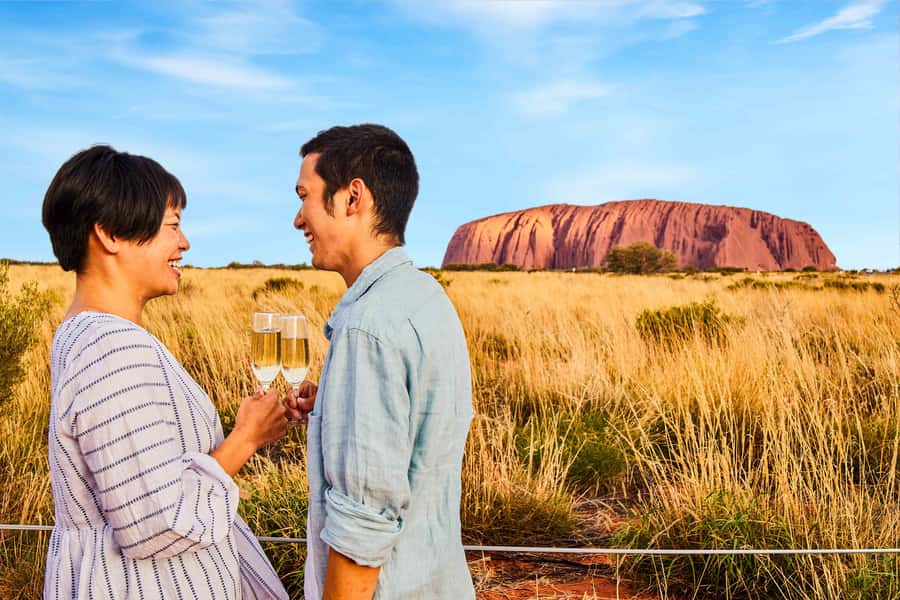 Uluru 1.5-Hour Sunset Tour with Sparkling Wine & Cheeseboard - What comes with the sparkling wine and cheeseboard