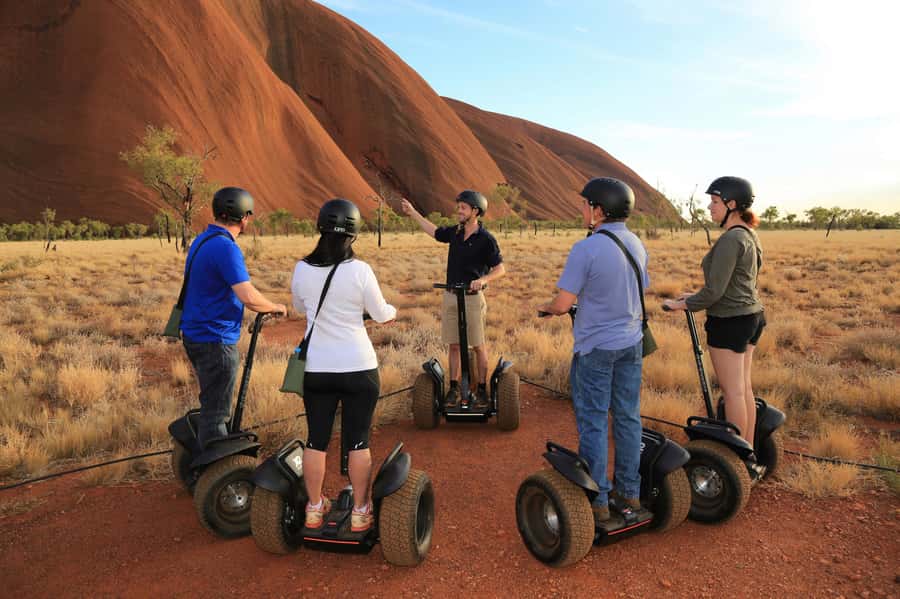 Uluru Base Segway Tour at Sunrise - Learning to ride before the main circuit